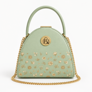 Sage Green Floral Handbag