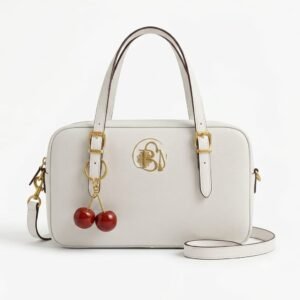 Ivory Cherry Charm Handbag