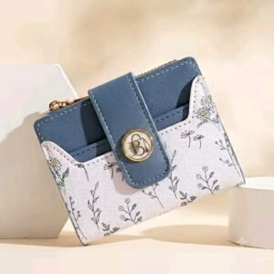Blue Printed Wallet