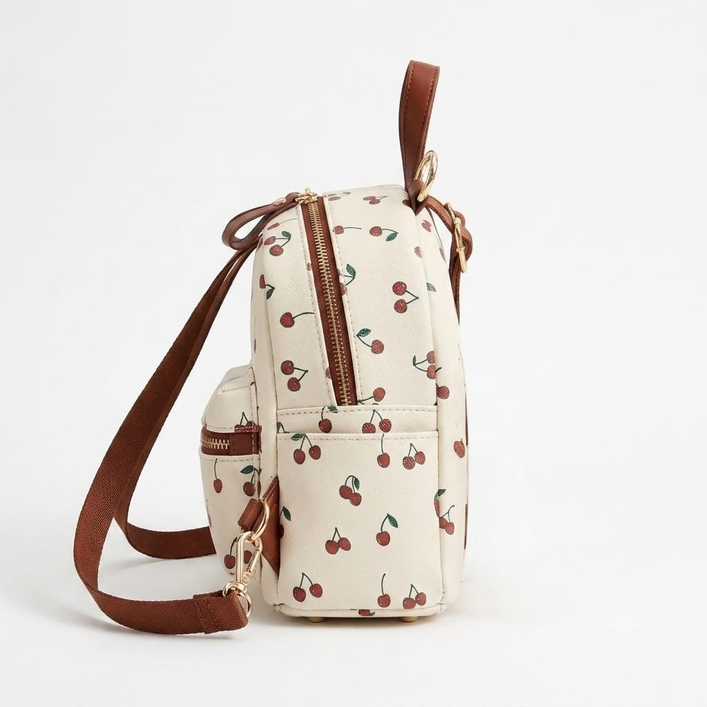 White Mini Cherry Bag - Image 2