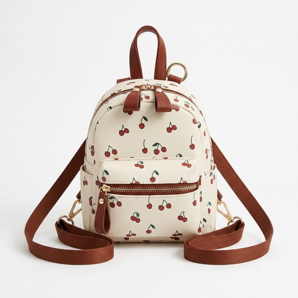 White Mini Cherry Bag