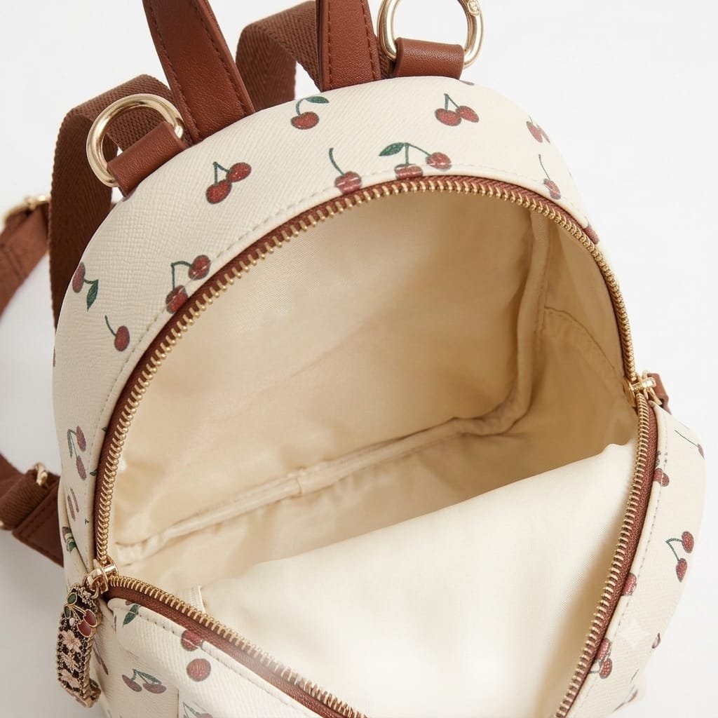 White Mini Cherry Bag - Image 3