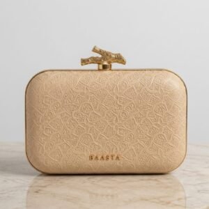 Royal Golden Textured Clutch