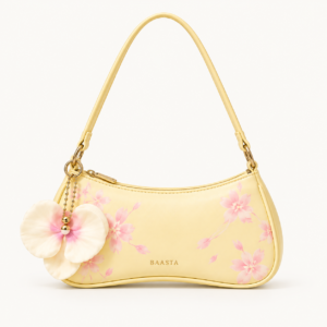 Pastel Yellow Floral Shoulder Bag