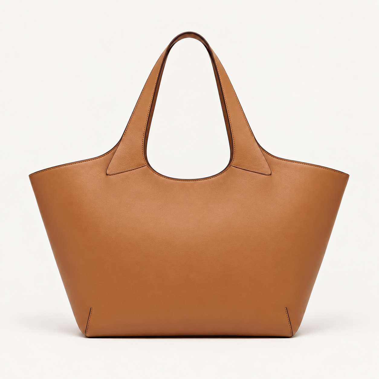 Camel Brown Classic Tote Bag - Image 4