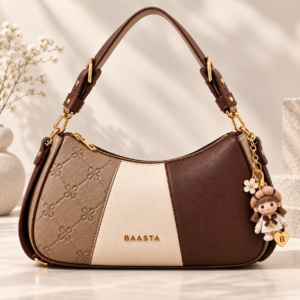 Tri Color Textured Shoulder Bag