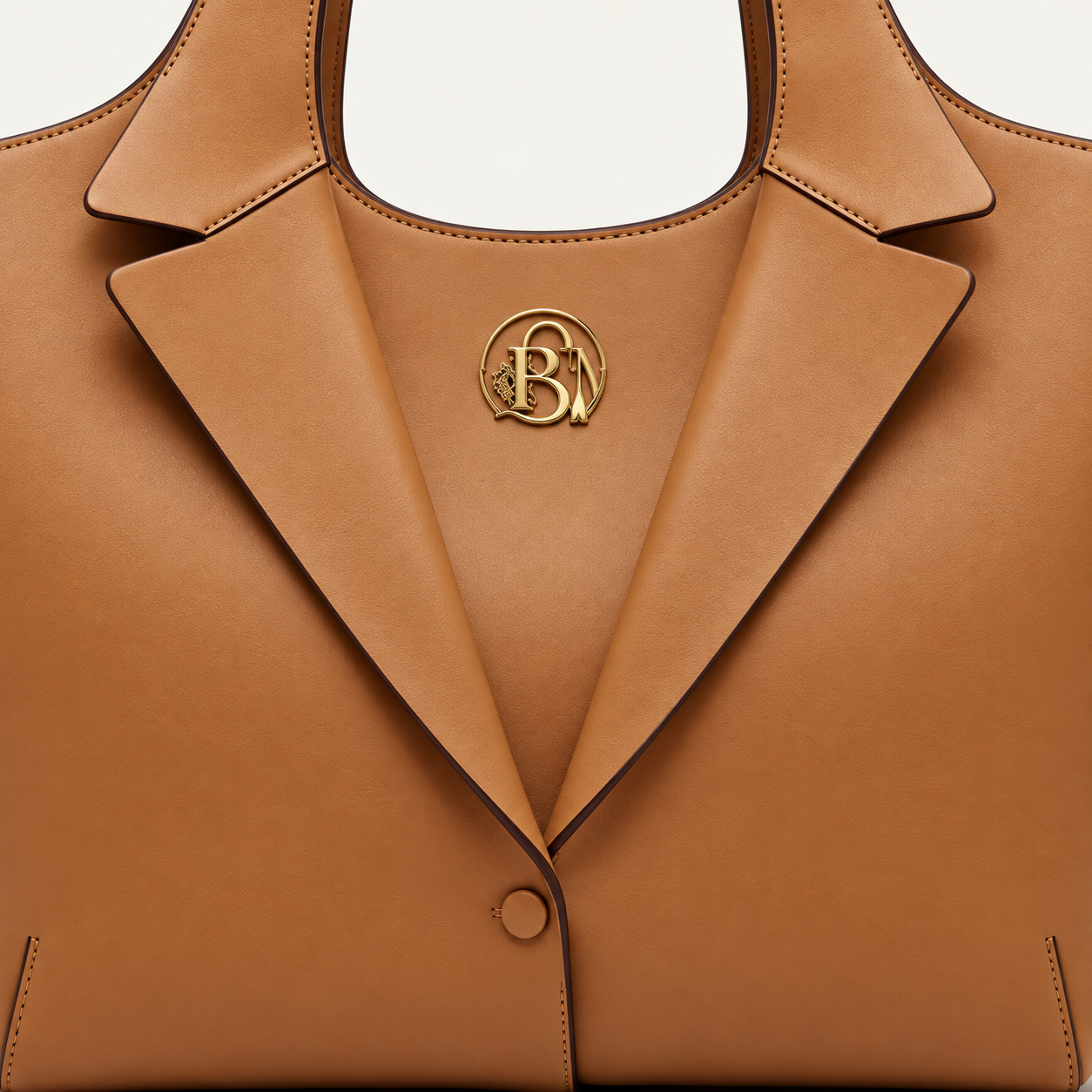 Camel Brown Classic Tote Bag - Image 6