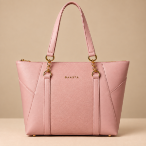Blush Pink Textured Tote Bag