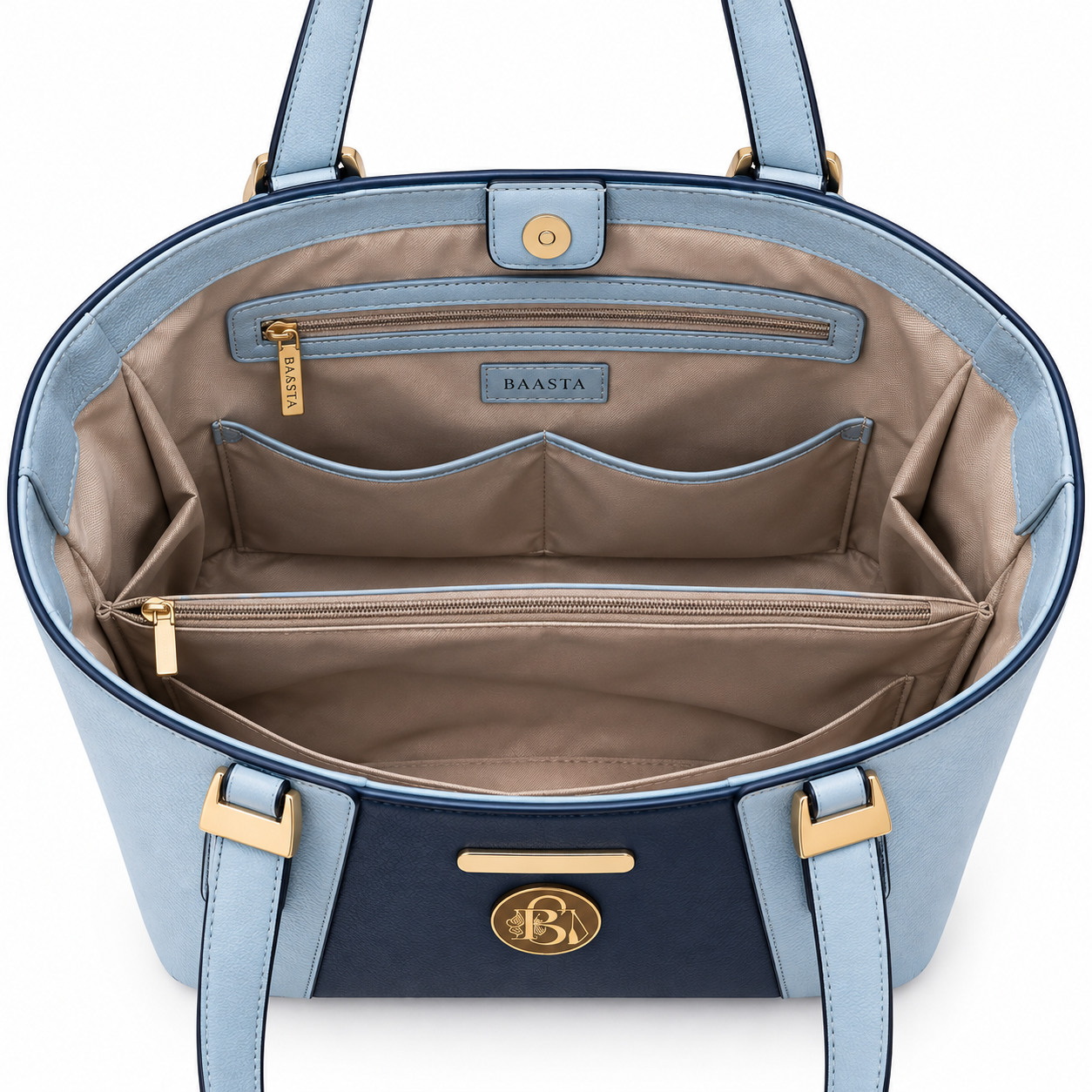 Blue and Navy Classic Tote Bag - Image 5